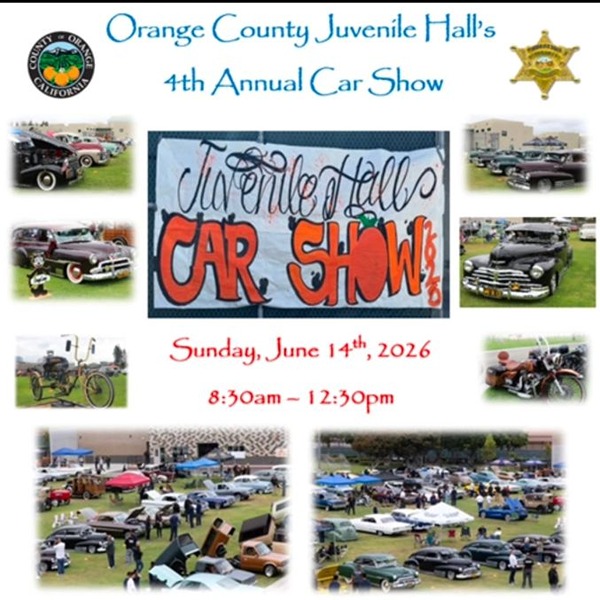 OC Juvenile Hall Car Show flyer June 2026
